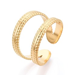 Настоящее золото 18K Регулируемое ионное покрытие (IP) 304 манжеты из нержавеющей стали для женщин, реальный 18 k позолоченный, 14 мм, внутренний диаметр: 18 мм