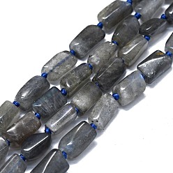 Larvikite Природные лабрадорита бисер нитей, самородки, 10~11x6~7 мм, отверстие : 0.8 мм, около 33 шт / нитка, 16.14'' (41 см)