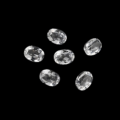 Хрусталь Ограненные кабошоны из натурального кварцевого кристалла, горного хрусталя, назад назад, овальной формы, 4x3x2 мм