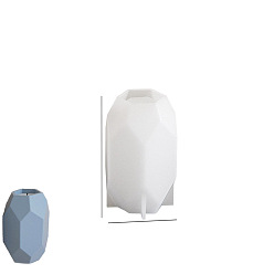 Белый Шестигранные силиконовые формы, формы для подсвечников, формы для литья гипсовой смолы, белые, 65x102 мм