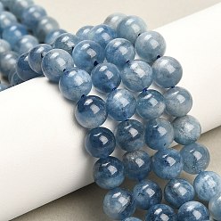 Аквамарин Природные Аквамарин бисер нитей, круглые, 7 мм, отверстие : 0.8 мм, около 59 шт / нитка, 14.88'' (37.8 см)