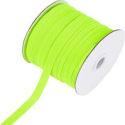 Зелено-Желтый Хлопчатобумажные ленты из твила, елочка ленты, для шитья, зеленый желтый, 3/8 дюйм (10 мм) x 0.84 мм, о 80yards / рулон (73.15 м / рулон)