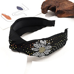 Черный Тканевые резинки для волос с пайетками, аксессуары для волос для женщин и девочек, чёрные, 170x125x30 мм