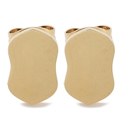 Peanut Вакуумное покрытие pvd 304 серьги-гвоздики из нержавеющей стали для женщин, золотые, арахис, 10.5x6.5 мм