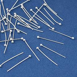 Серебро Латунные штифты, без свинца, без кадмии и без никеля, серебряные, 21x1 мм, Руководитель: 2 mm, 18 датчик