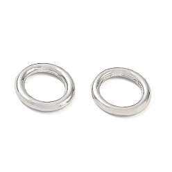 Platin Farbe Legierung geschlossen Ringe springen, runde Ringe, langlebig überzogen, Gestell, Platin Farbe, 12x2 mm, Innendurchmesser: 8 mm