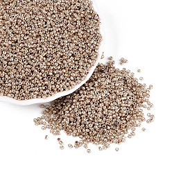 Золотистый 12/0 стакан бисер, стиль цвета металлик, круглые, золотые, 12/0, 2 мм, отверстие : 1 мм, Около 30000 шт / фунт