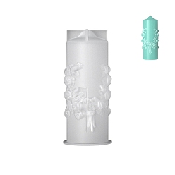 Белый Силиконовые формы для изготовления цветочных свечей, пищевой силикон, изготовление украшений, для изготовления свечей, белые, 53x46x126 мм