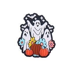 Ghost Силиконовые фокусные шарики, для Хэллоуина, белые, призрак, 28x25 мм