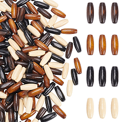 (52) Непрозрачная лаванда 160шт 4 цвета натуральные бусины из клена, окрашенные, рисовые шарики, разноцветные, 22~23x8~8.5 мм, отверстие : 1.8~2.5 мм, 40 шт / цвет