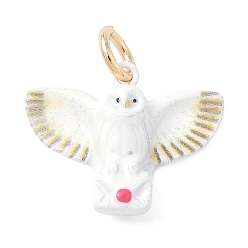 Eagle Аэрозольная краска 304 подвески из нержавеющей стали, с целью перехода в кольце, орел, 15x19.5x5 мм, отверстие : 4 мм