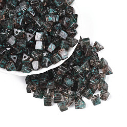 Седло Коричневый Стеклянные бусины, треугольные, седло коричневый, 7.5x7.5~8.5x6~6.5 мм, отверстие : 1.4~1.6 мм, Около 775 шт / фунт