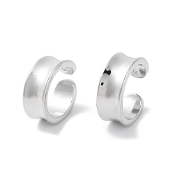 Платина Покрытие стойки латунное кольцо-манжета, без кадмия и без свинца, долговечный, платина, 6x15 мм