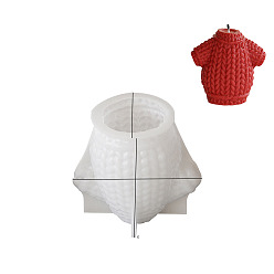 Clothes Силиконовые формы, формы для свечей, формы для литья гипсовой смолы, белые, одежда, 65x40x69 мм