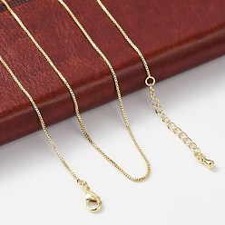 Настоящее золото 18K Ожерелья-цепочки из латуни для женщин, 304 из нержавеющей стали застежкой омар, стойки покрытие, без свинца и без кадмия, долговечный, реальный 18 k позолоченный, 17.52x0.04 дюйм (44.5x0.1 см)