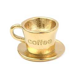Золотой 304 подвески из нержавеющей стали, кофейное очарование, золотые, 8x14.5x12.5 мм, отверстие : 3.5x2.5 мм