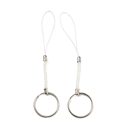 Белый Дым Ремешки из полиэстера, с железной фурнитурой с платиновым покрытием, серый, 10.1~10.2 см