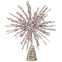 Champagne Gold Украшения в виде железной звезды, рождественские украшения, с блеском порошок, шампанское золото, 300x240 мм