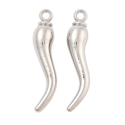 Платина Стойки подвески обшивки сплава, горячие прелести перец, платина, 48x9.5x9.5 мм, отверстие : 3 мм