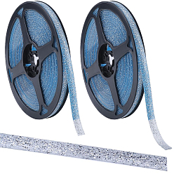 Серебро 8сумки 4 цветная ПВХ кромка, Кромка из клеевого шпона, с усилителем адгезии, для самодельного стола, кабинет, мебель, декоративная отделка, серебряные, 7.5~8x1.5 мм, около 6 м / рулон, 2 мешков / цвет