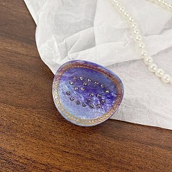 Рак Акриловые заколки для волос звездное небо, для женщин девушек, двенадцать созвездий, рак, 50x45 мм