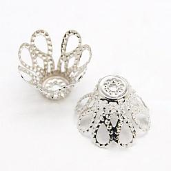 Платина Железный шарик крышки, платина, 8x6 мм, отверстие : 1.5 мм