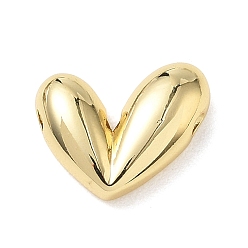 Настоящее золото 18K Латунные подвески, сердце прелести, стойки покрытие, долговечный, без кадмия и без свинца, реальный 18 k позолоченный, 11.5x15x4.5 мм, отверстие : 1.8 мм