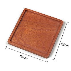 Квадрат Основа из шоколадной деревянной мозаики, квадратный, 95x95 мм