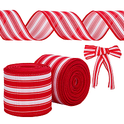 (123L) Белый крем непрозрачный блеск Мешковины ленты, полоса, с железным краем, огнеупорный кирпич, 2-1/2 дюйм (63 мм), около 5.00 ярдов (4.57 м) / рулон