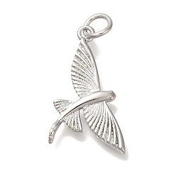 Нержавеющая Сталь Цвет Стойки обшивки латунные подвески, без кадмия и без свинца, долговечный, амулеты птиц, с целью перехода в кольце, цвет нержавеющей стали, 21.5x11.5x2 мм, отверстие : 3 мм