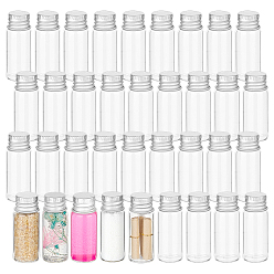 Прозрачный Пробирки для хранения стеклянных шариков с алюминиевой винтовой крышкой, колонка, прозрачные, 4.2x1.6 см, емкость: 4 мл (0.14 жидких унций)