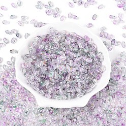 чертополох Прозрачные стеклянные бусины для выпечки, рис, чертополох, 7x4~4.5 мм, отверстие : 1 мм, Около 2812 шт / фунт