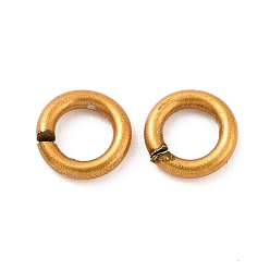 Античное Золото 925 Соединительные кольца из стерлингового серебра, вырезанные пилой, античное золото , 4x0.7 мм, внутренний диаметр: 2.6 мм, Около 250 шт / 10 г