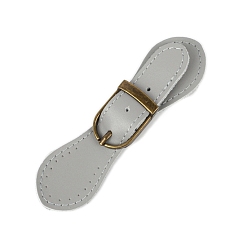 Серебро Кожаная пряжка, для сумки свитер куртка пальто, аксессуары для шитья своими руками, серебряные, 11.5~14.5 см