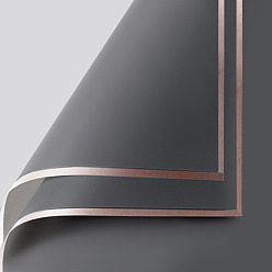 Серый Пномпень желейная пленка матовая пластиковая бумага оберточная бумага для цветов, полупрозрачная водостойкая бумага для цветочных букетов, diy crafts, серые, 580x580 мм