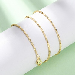 Настоящее золото 18K Ожерелья-цепочки из латунной колонны, с карабин-лобстерами , стойки покрытие, долговечный, реальный 18 k позолоченный, 15.94 дюйм (40.5 см)