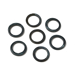 Темно-серый Соединительные кольца из натуральных пресноводных ракушек, окрашенные аэрозольной краской., плоское кольцо, темно-серый, 25x2.5 мм, внутренний диаметр: 18.5 мм