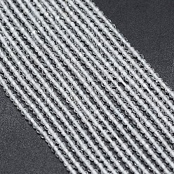 Топаз Нитки из натурального белого топаза, граненые, круглые, 2 мм, отверстие : 0.5 мм, около 170~180 шт / нитка, 12.9 дюйм ~ 13.3 дюйм (330~340 мм)