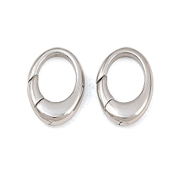 Color de Acero Inoxidable 1 puerta de resorte de acero inoxidable, oval, color acero inoxidable, 304 mm