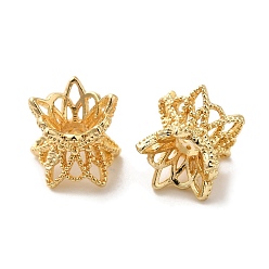 Light Gold Шапочки и конусы для бусин, латунные, долговечный, без кадмия и без свинца, золотой свет, 7.5x6.5 мм, отверстие : 2 мм