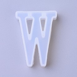 Letter W Силиконовые формы, формы для литья смолы, для уф-смолы, изготовление ювелирных изделий из эпоксидной смолы, буквы, буква.w, 4.1x3x1.1 см