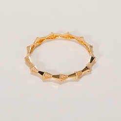 Oval Женские браслеты из латуни с геометрическим дизайном, золотые, овальные