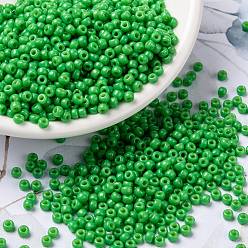 (RR4476) Duracoat Dyed Opaque Fiji Green MIYUKI Round Rocailles Beads, Japanese Seed Beads, 8/0, (RR4476) Duracoat Dyed Opaque Fiji Green, 3mm, Hole: 1mm, about 19000~20500pcs/pound