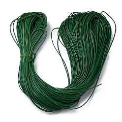 Темно-Зеленый Шнур из искусственной кожи, плоский, для изготовления ювелирных изделий DIY, темно-зеленый, 2x1 мм, около 109.36 ярдов (100 м) / пачка