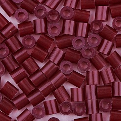 Кокосово-Коричневый 1 коробка 5 mm melty beads pe diy fuse beads refills для детей, трубка, кокосового коричневый, 5x5 мм, отверстия: 3 мм, около 500 шт / коробка