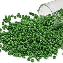 (47) Opaque Mint Green Тохо 8/0 круглые бусины, японский бисер, (47) непрозрачный мятно-зеленый, 3 мм, отверстие : 1 мм, Около 1111 шт / 50 г
