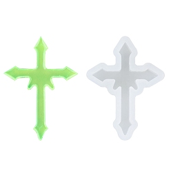 Белый Кремообразная форма силиконовых форм, формы для литья смолы, для уф-смолы, изготовление ювелирных изделий из эпоксидной смолы, белые, 38.5x28.5x7 мм, Внутренние размеры: 34x24 mm