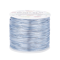 Васильковый Круглая алюминиевая проволока, васильковый, 18 датчик, 1 мм, около 492.12 футов (150 м) / рулон