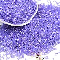 Средний Синий Шифер Имитация кошачьего глаза стеклянные бусины, окрашенные, цилиндр, средний грифельно-синий, 1.6x1.3 мм, отверстие : 0.8 мм, Около 60000 шт / фунт