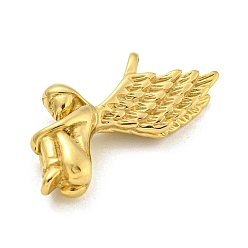 Golden Ion Plating(IP) 304 Stainless Steel Pendants, Angel Charm, Golden, 32x8.5x32mm, Hole: 6x4mm